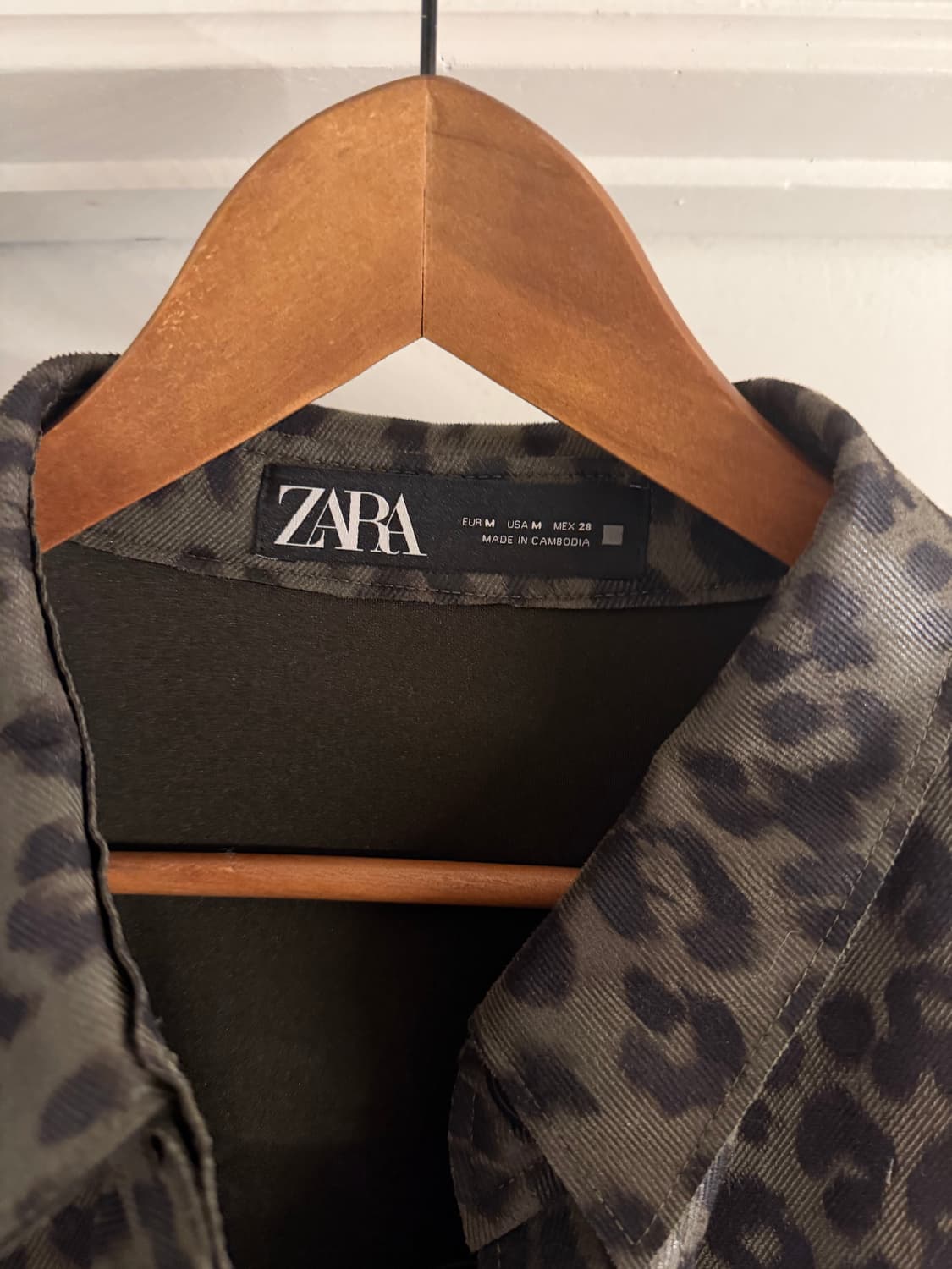 자라 레오파드 셔츠 자켓 상품이미지3