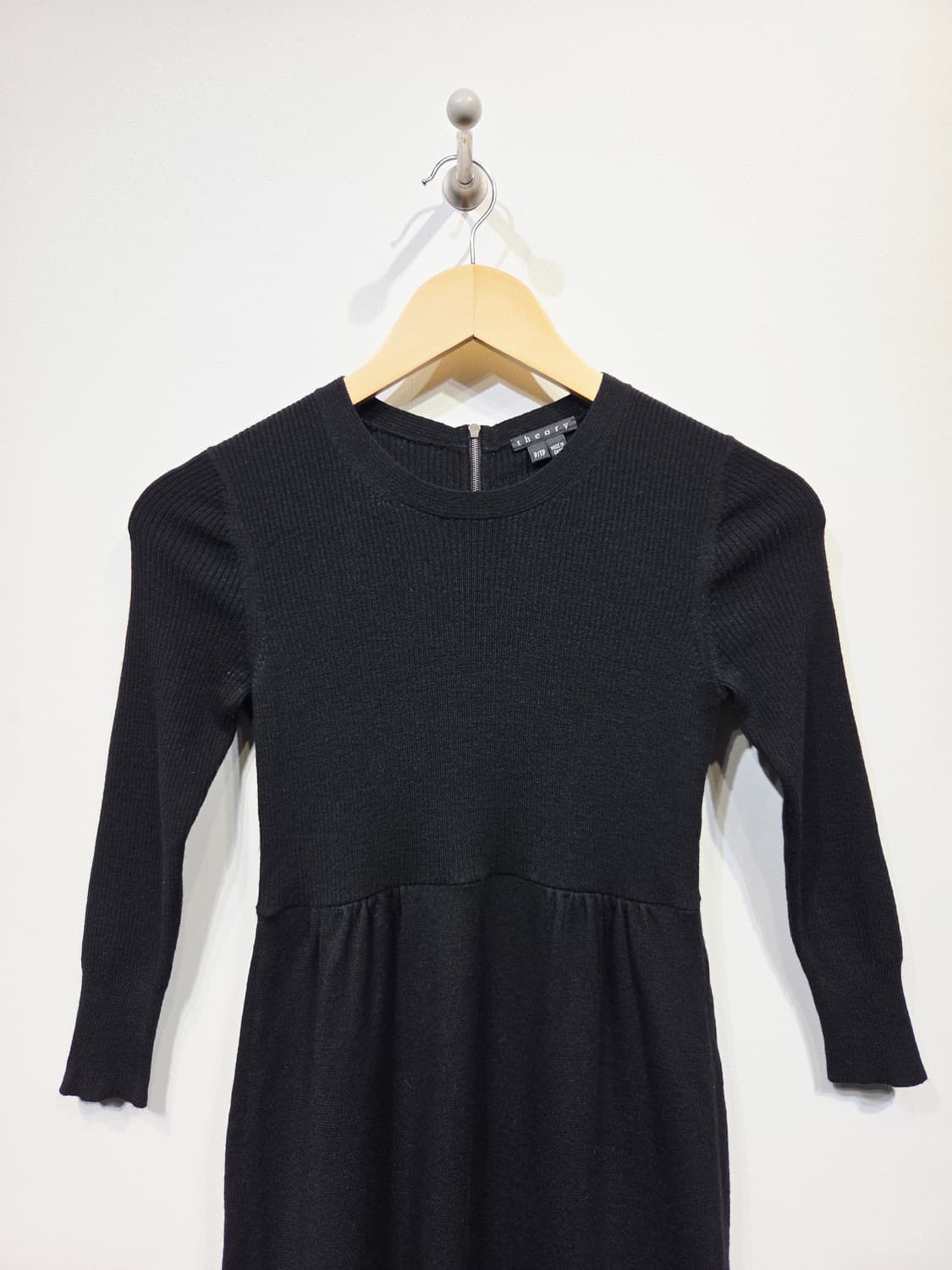 띠어리(Theory) HANNYI 블랙 울 혼방 지퍼 원피스 상품이미지3