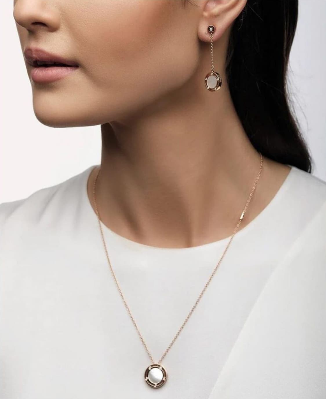 다미아니 디사이드 18K 핑크골드 천연다이아 자개 남녀공용 펜던트 목걸이 상품이미지7