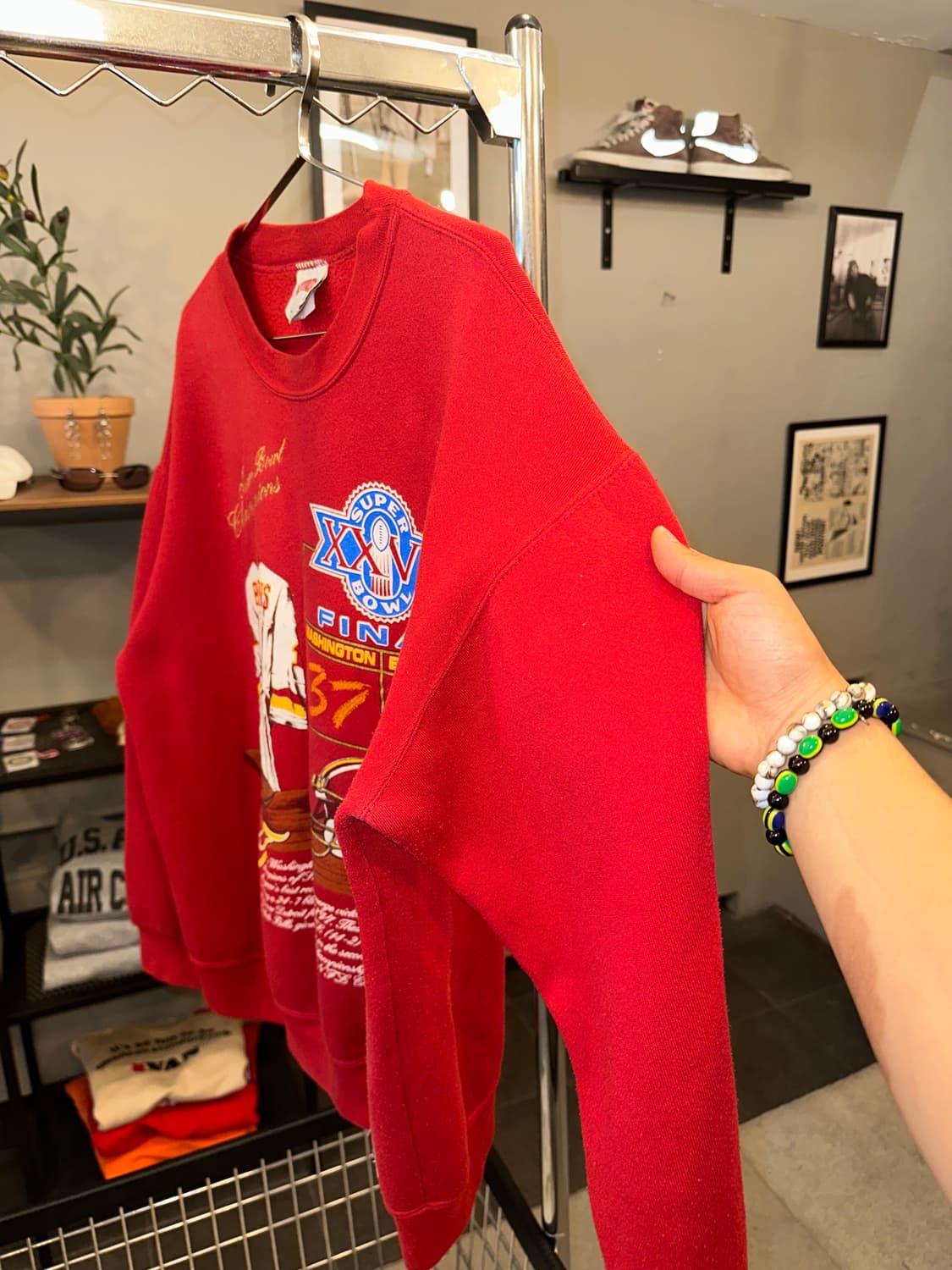 90‘s Nutmeg NFL Super Bowl logo sweat 상품이미지7