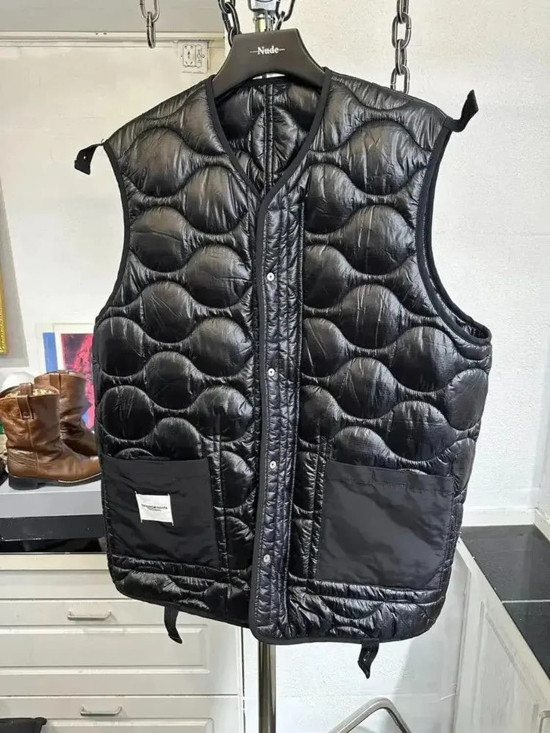 솔로이스트 22 S/S 퀼팅 라이너 베스트 블랙 L 상품이미지4