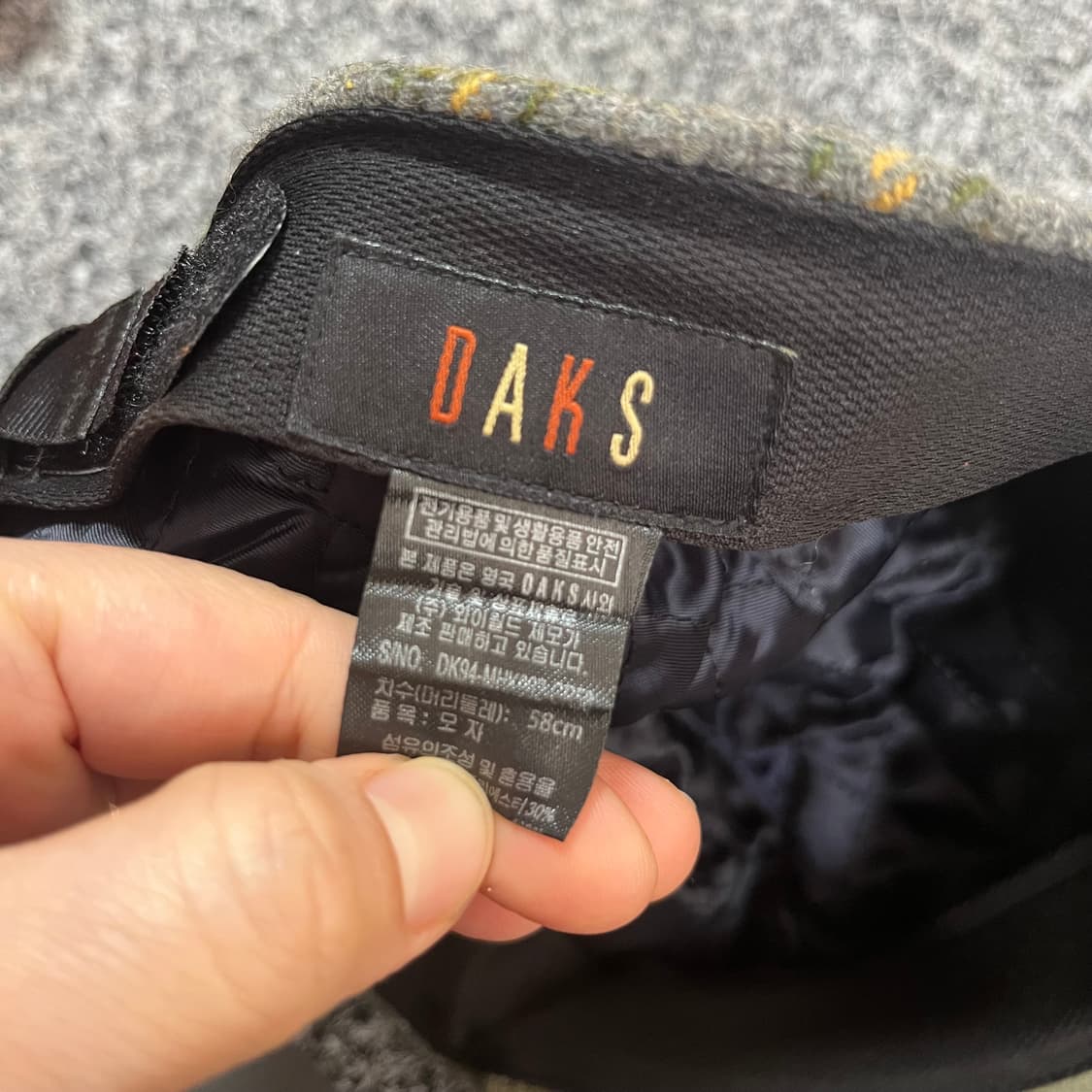 닥스 DAKS 체크무늬 헌팅캡 뉴스보이캡 상품이미지4