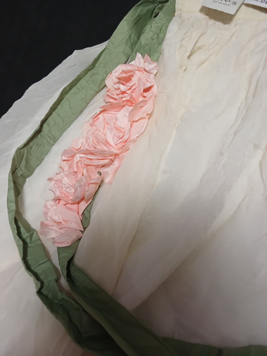 모리걸 액시즈 팜 베이지 플라워 벨트 스커트 상품이미지2