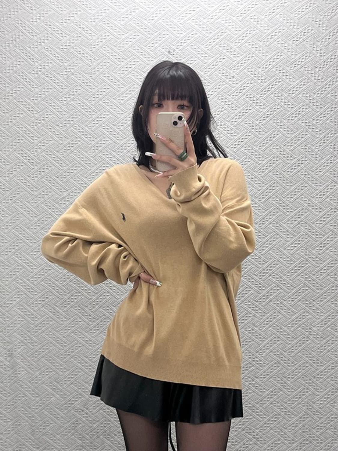 폴로 랄프로렌 빈티지 캐주얼 오트밀 니트 XL C11143 상품이미지2