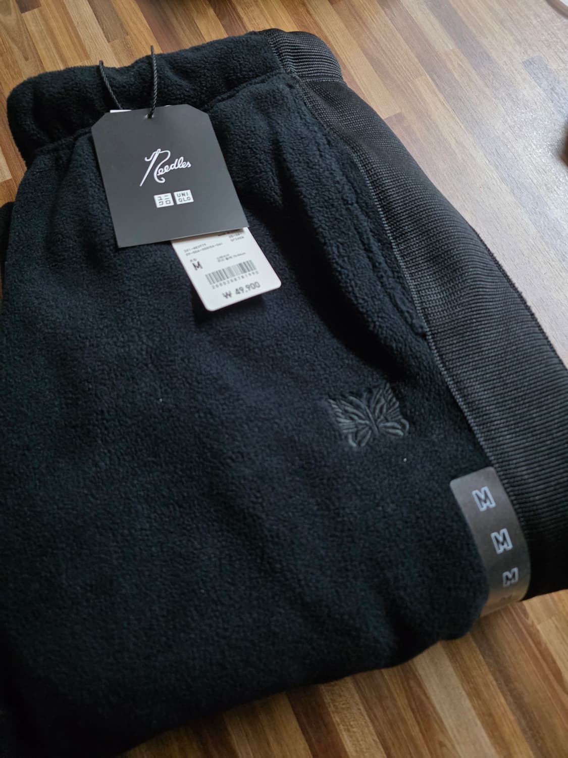 유니클로 × 니들스 후리스 와이드팬츠 블랙 상품이미지2