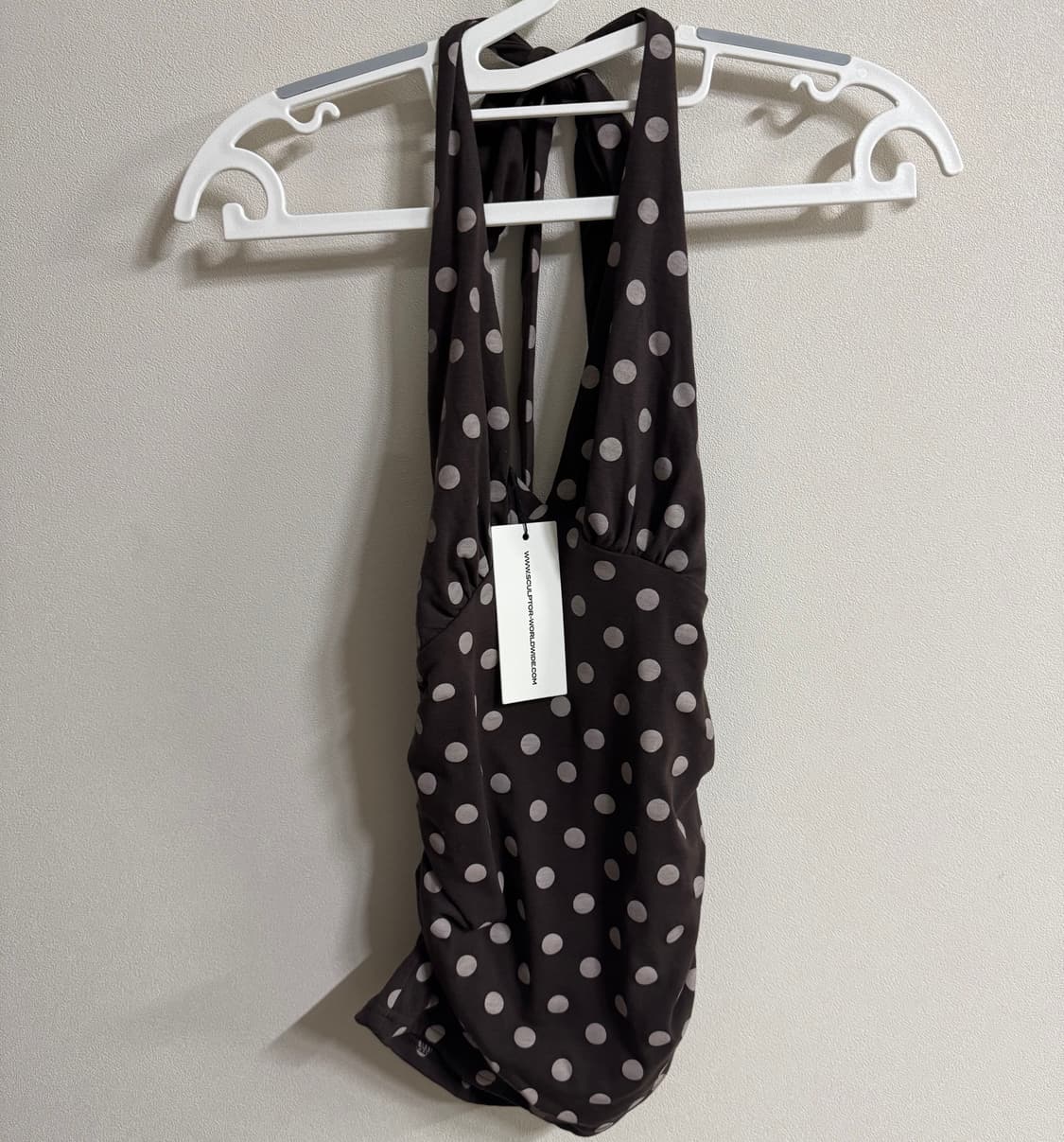 [새상품] 스컬프터 도드 홀터넥 브라운 상품이미지2