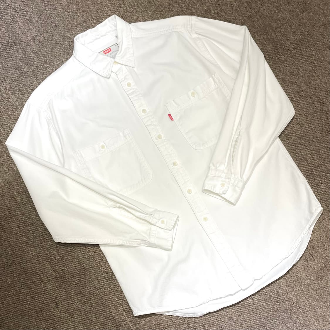 (M) 90s Levi's 리바이스 화이트 셔츠 상품이미지1