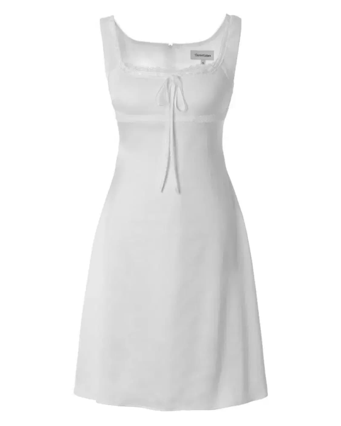 쓰리타임즈 노드 드레스 화이트 S 상품이미지1