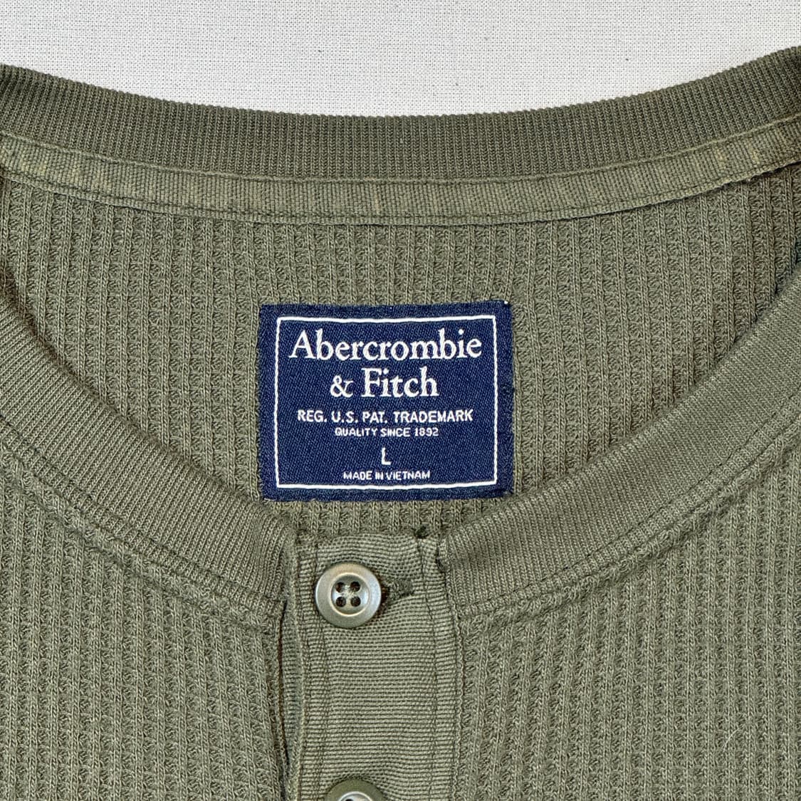 L) 아베크롬비 올리브 카키 써멀 와플티 티셔츠 상품이미지6