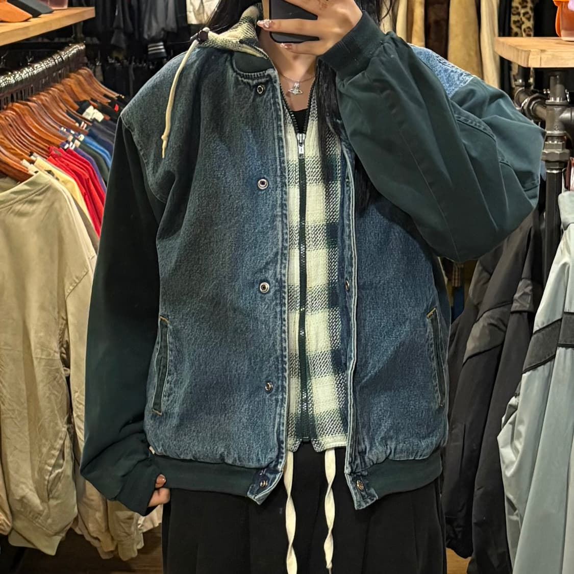 [HI] VTG 데님바시티 후드 자켓 상품이미지1