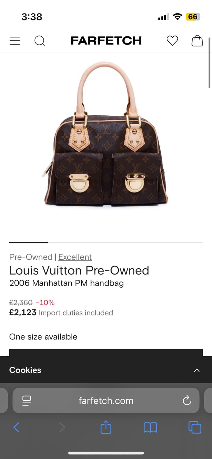 루이비통 빈티지 맨해튼 pm 핸드백  상품이미지10