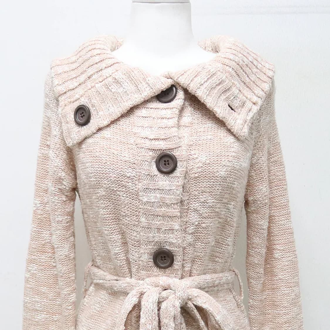 PUTIELAL 벨트 니트 롱 가디건 61005 상품이미지3