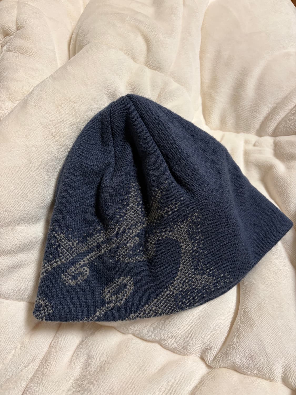 산산기어 로고 비니 네이비 23FW 상품이미지1