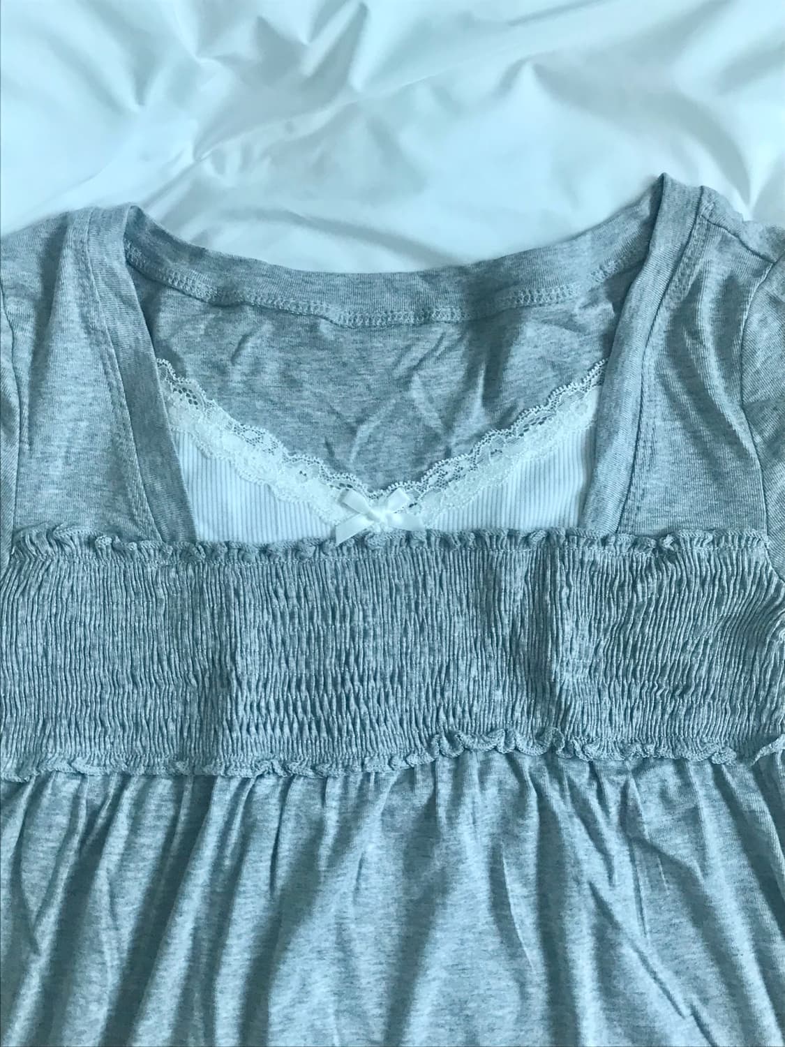 레이스 레이어드 티 핀터레스트 상품이미지2