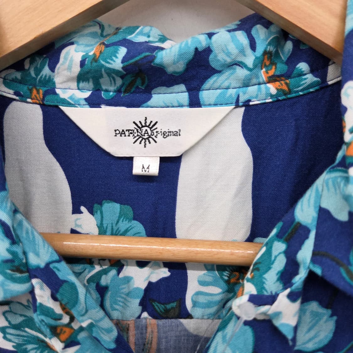 파나마보이 플라워 패턴 반팔 하와이안 셔츠 남m 상품이미지3