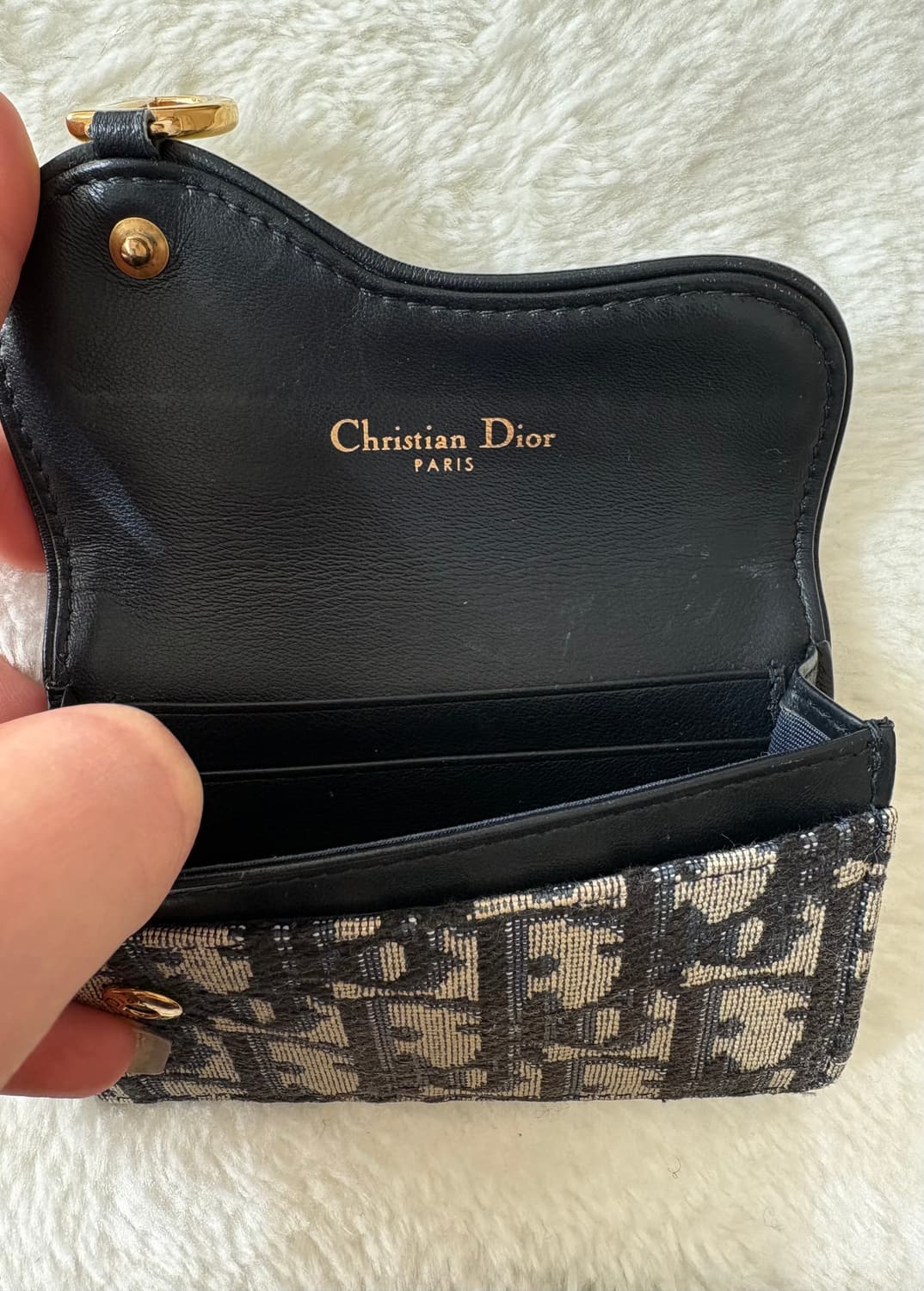 디올 오블리크 새들 카드지갑 상품이미지3