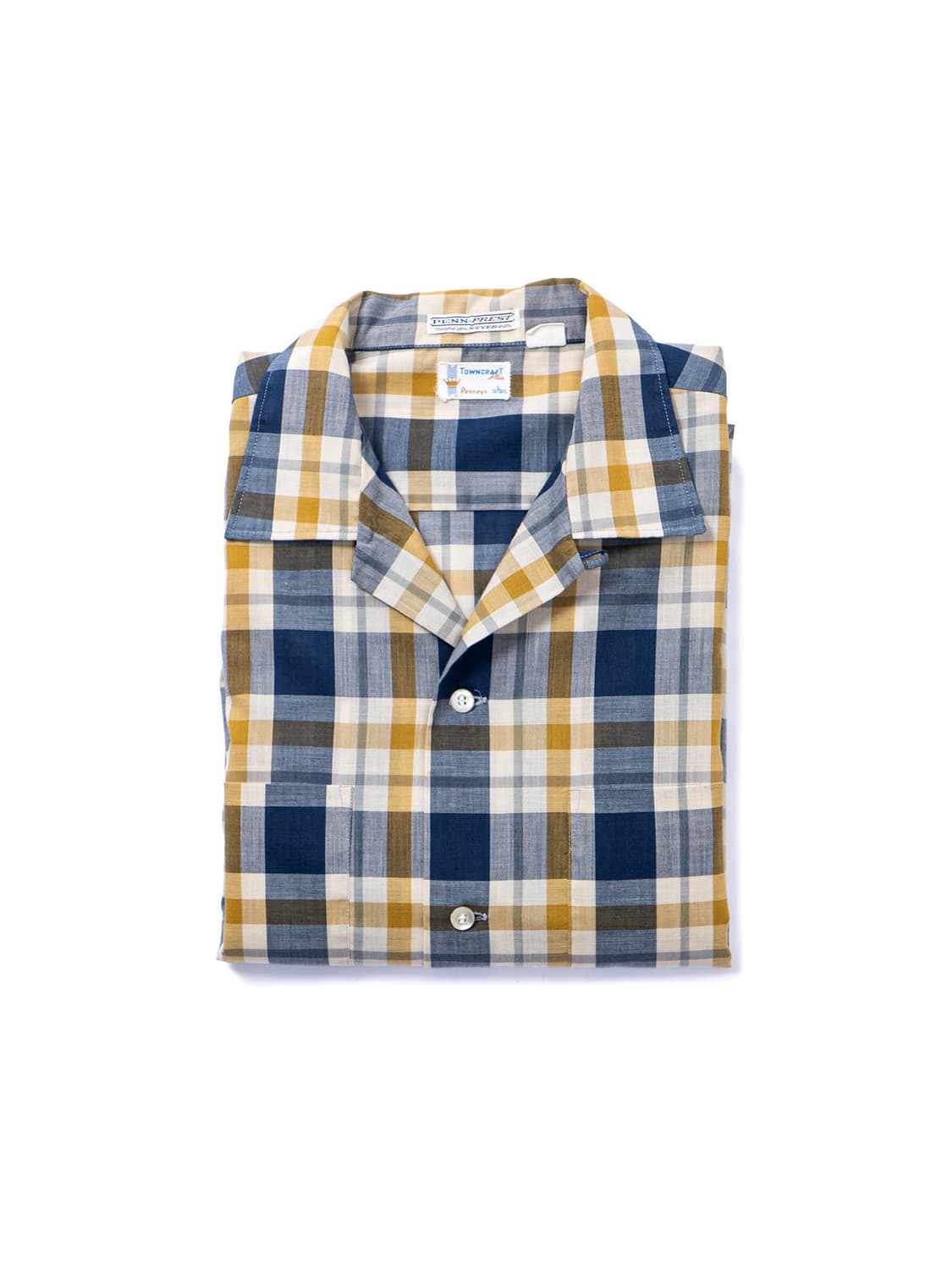 60s Towncraft Loop Collar Check Shirts 상품이미지7