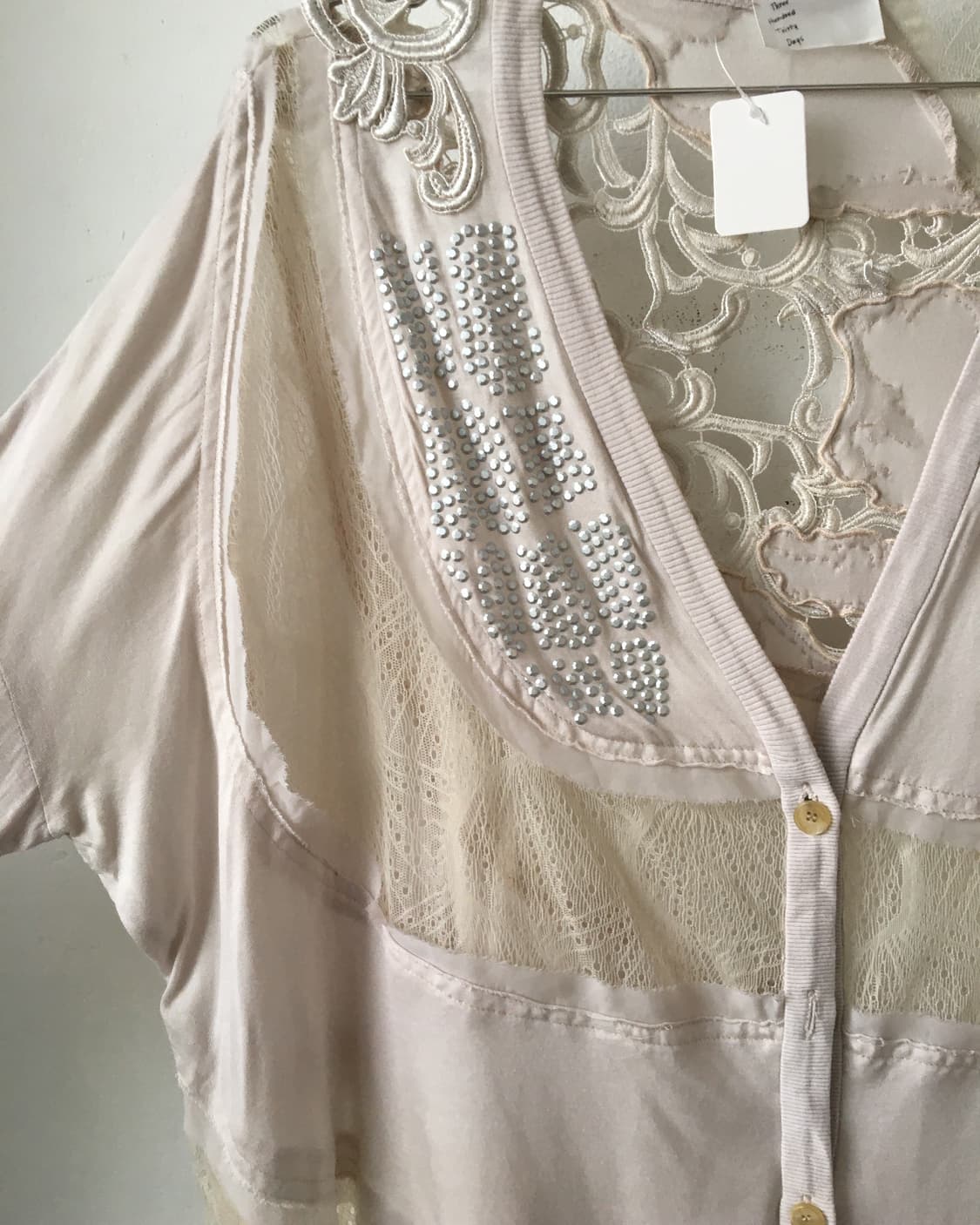 Patch work point caardigan 상품이미지6