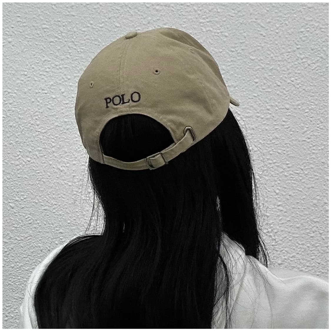 폴로 랄프로렌 네이비포니 베이지 볼캡 상품이미지3