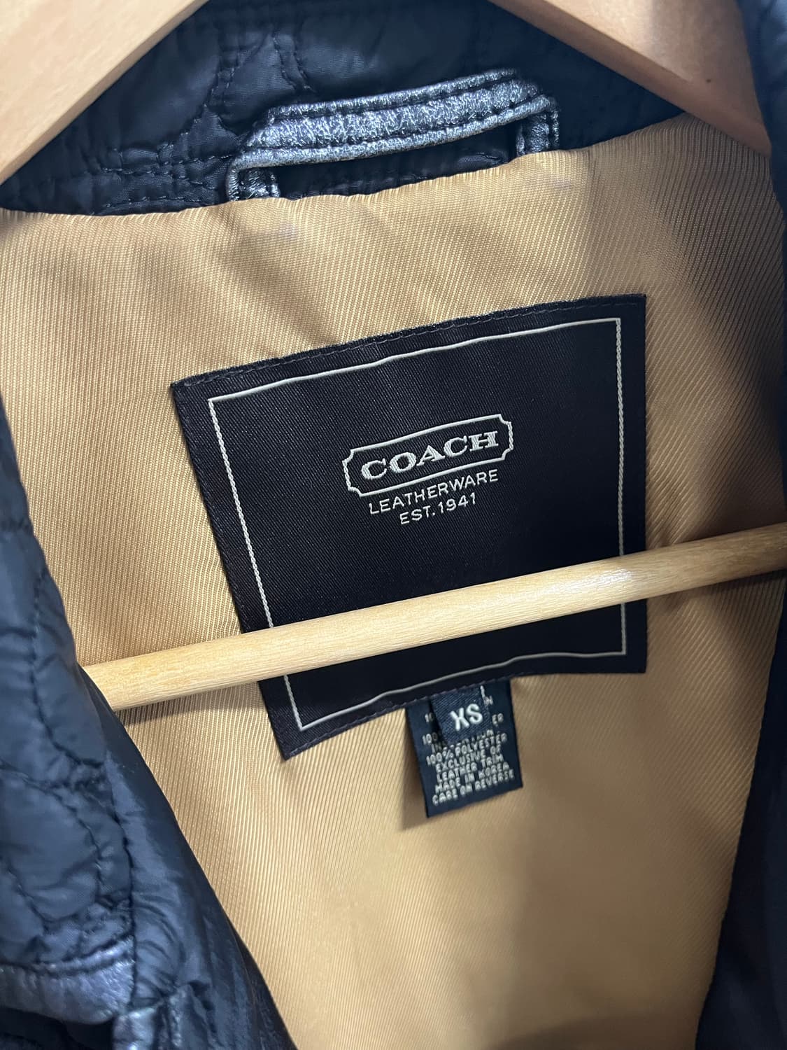 코치 퀼팅자켓 블랙 상품이미지6