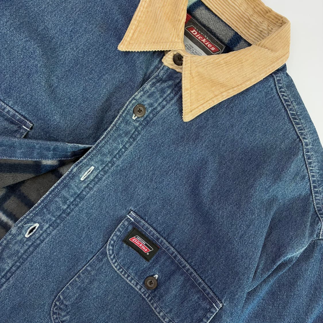 Dickies  디키즈 90,s 코듀로이 데님 워크셔츠 상품이미지4