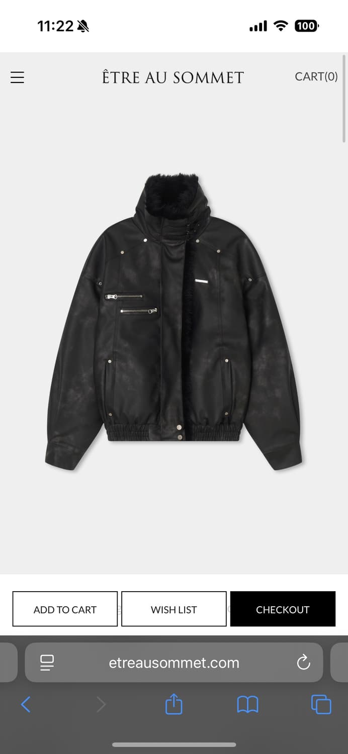 에트오소메 무스탕 퍼 점퍼 상품이미지2