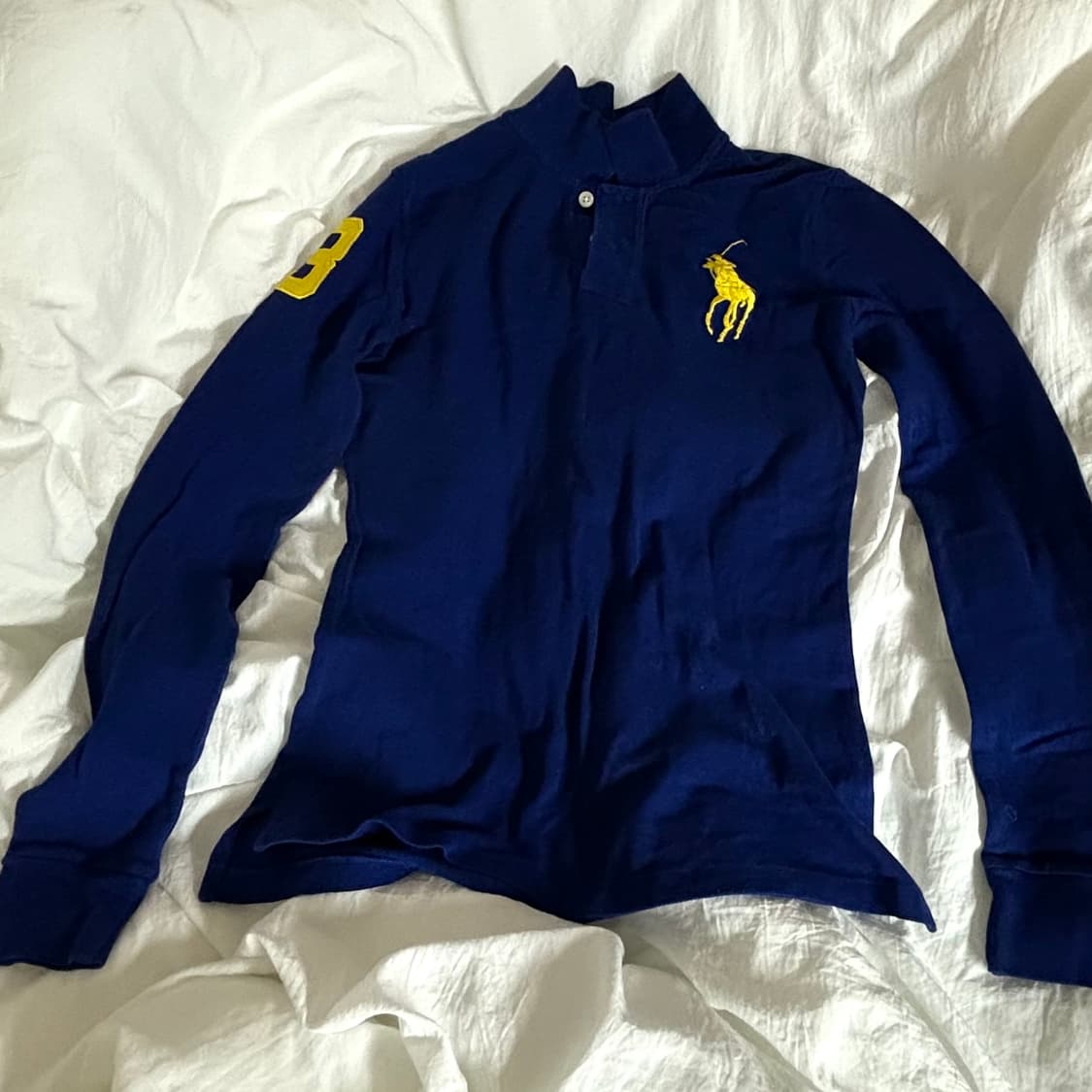 폴로 랄프로렌 빈티지 빅포니 블루 카라티 상품이미지1