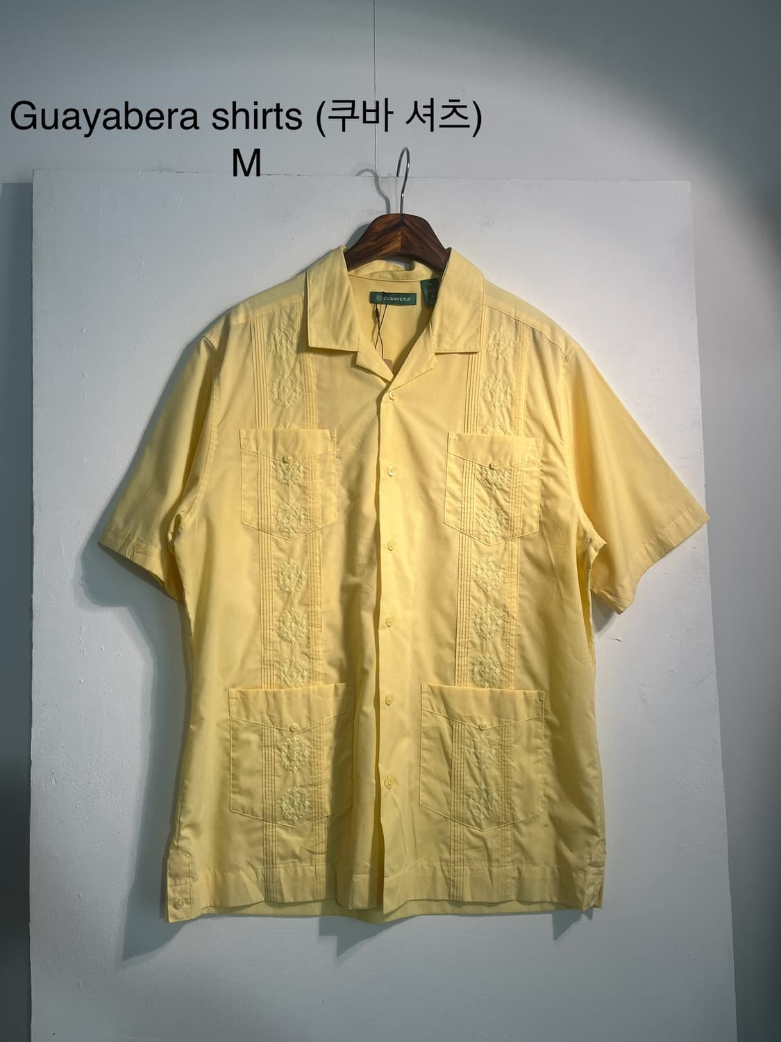Guayabera shirts (쿠바 셔츠) M 상품이미지1