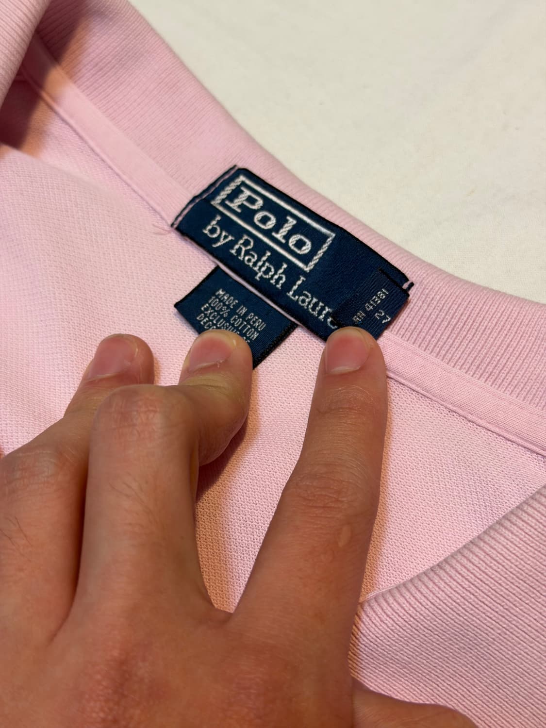 폴로 랄프로렌 빅포니 카라티 베이비핑크 상품이미지3