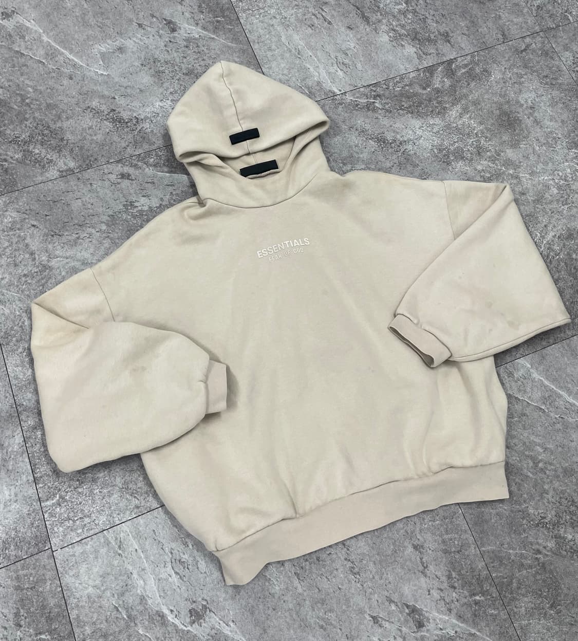 Essentials Cream and Tan Hoodie (2023) 상품이미지1