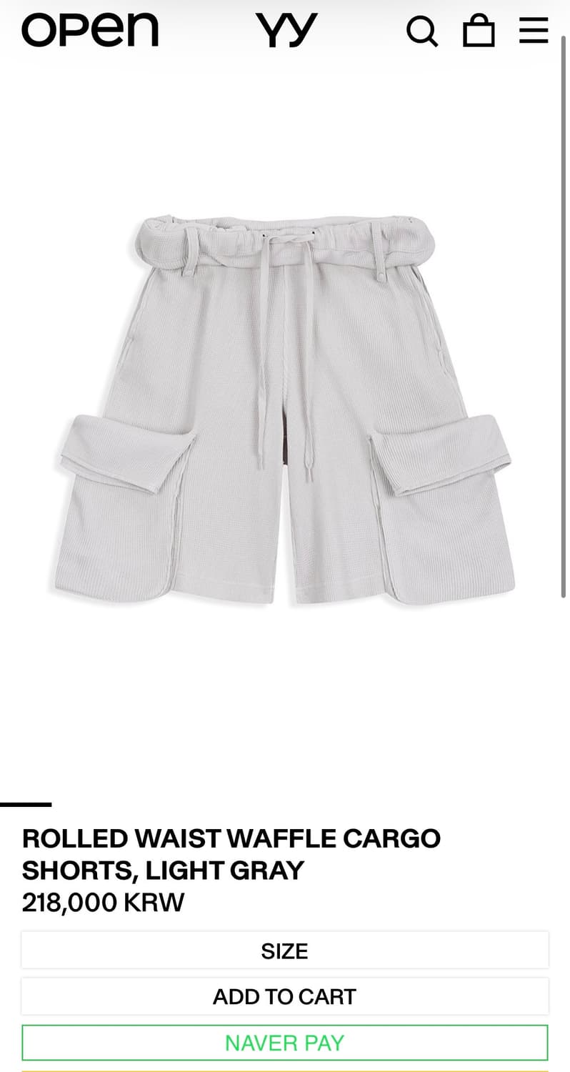 (구매) 오픈와이와이 카고 쇼츠 상품이미지1