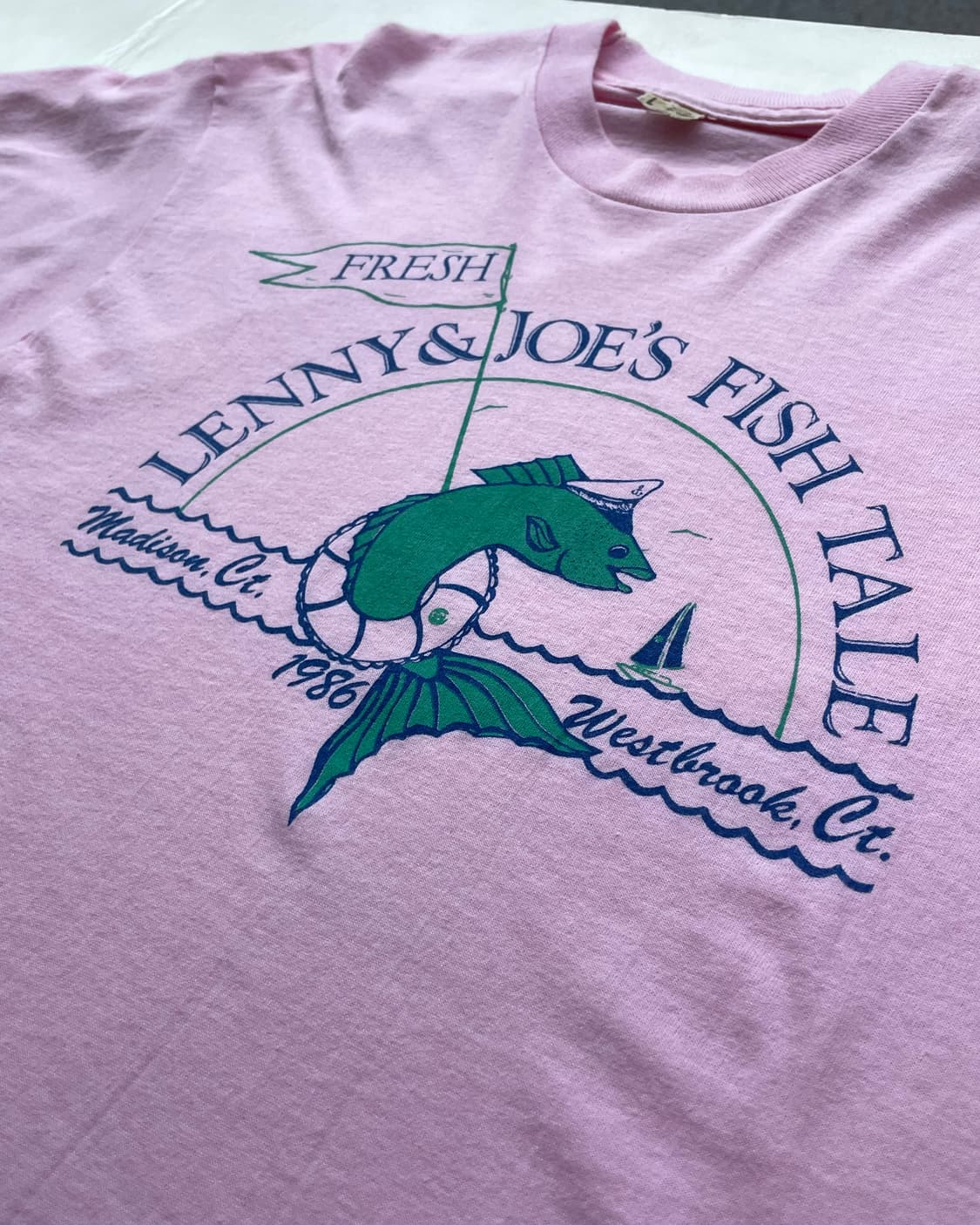 80’s “Lenny&Joe's Fish Tale” 🐟 T-shirt 상품이미지8