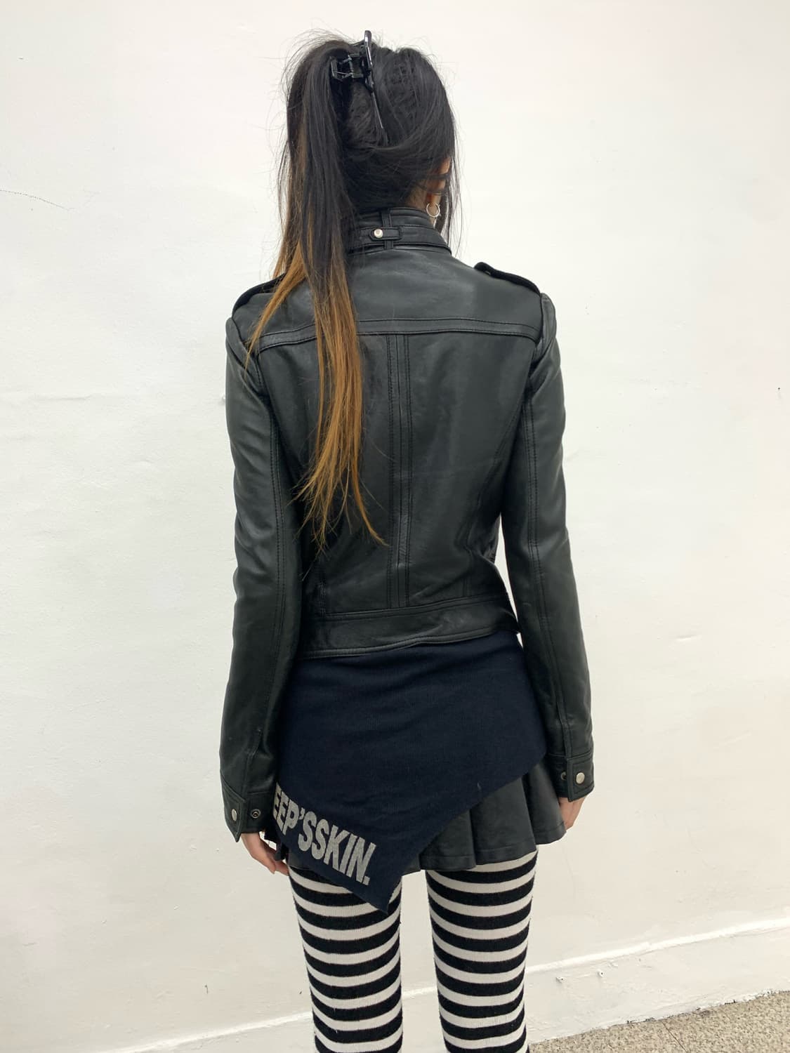 Buckle detail lambskin leather jacket   상품이미지6