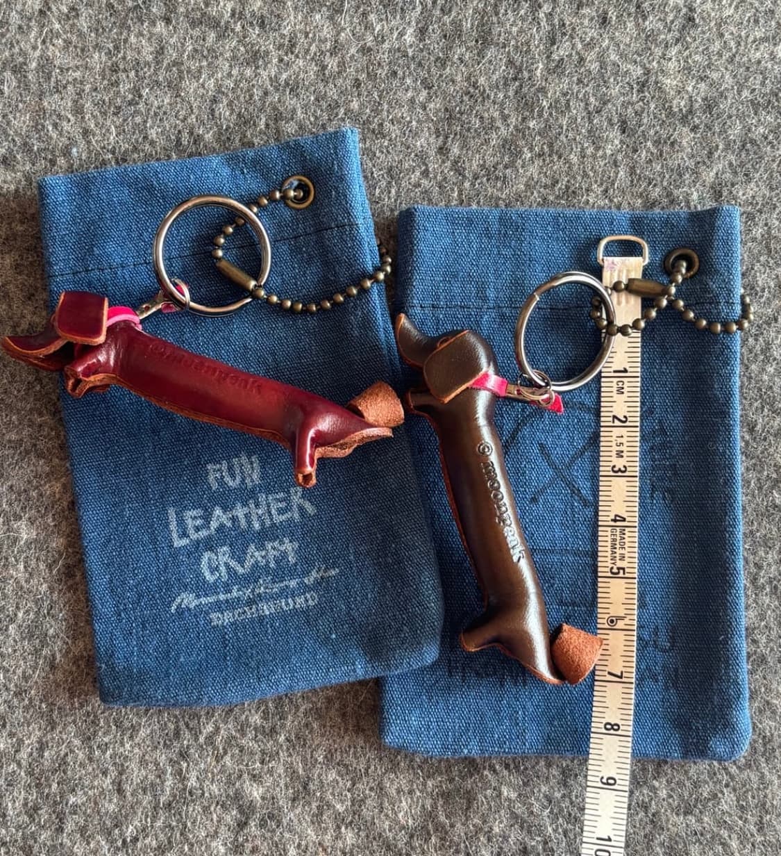 닥스훈트 가죽 키링 상품이미지3