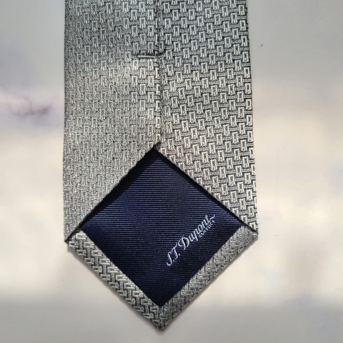 에스.티. 듀퐁 실크 패턴 넥타이 7.9cm 새제품 E707
 상품이미지6