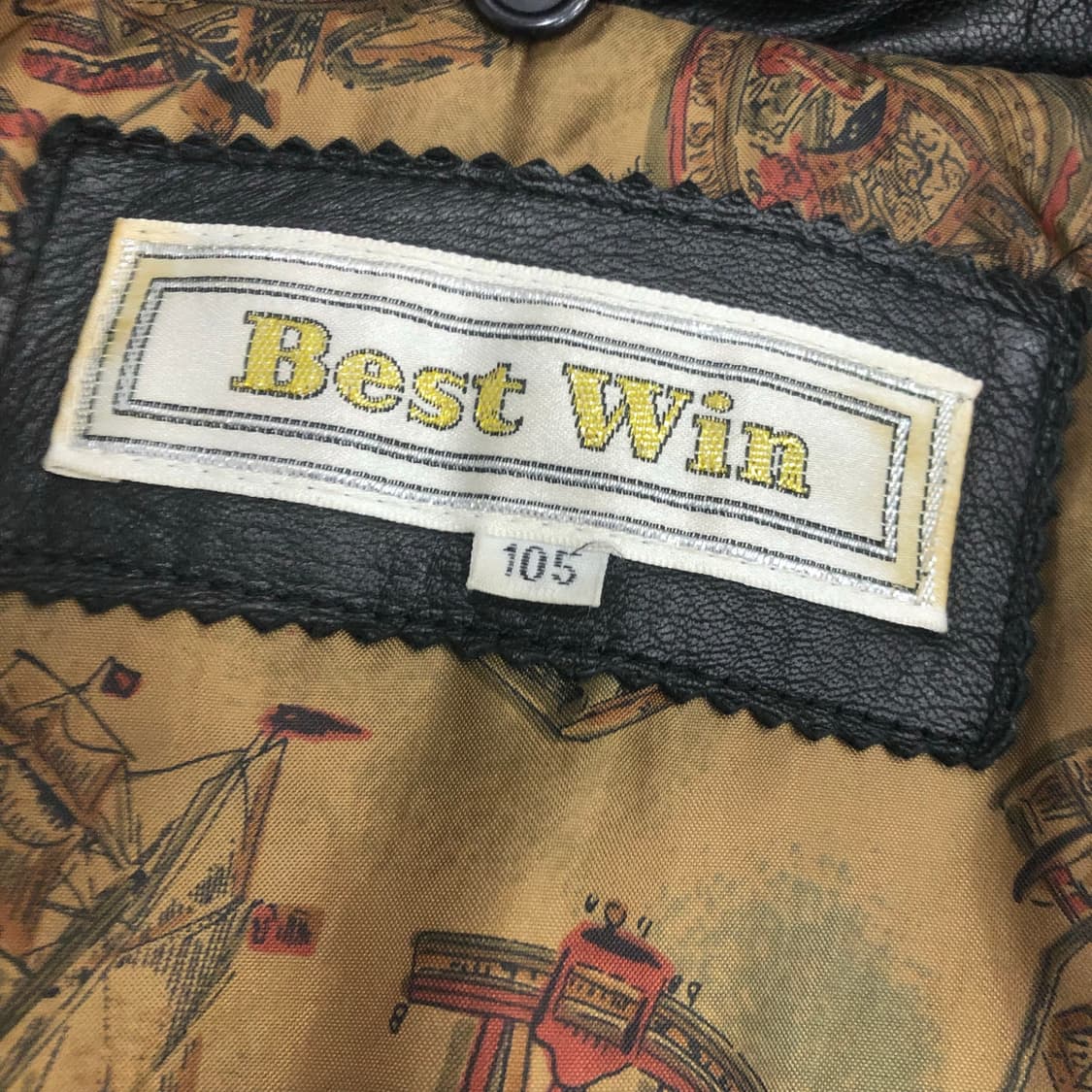 빈티지 양가죽 봄버 레더 가죽 자켓 상품이미지5