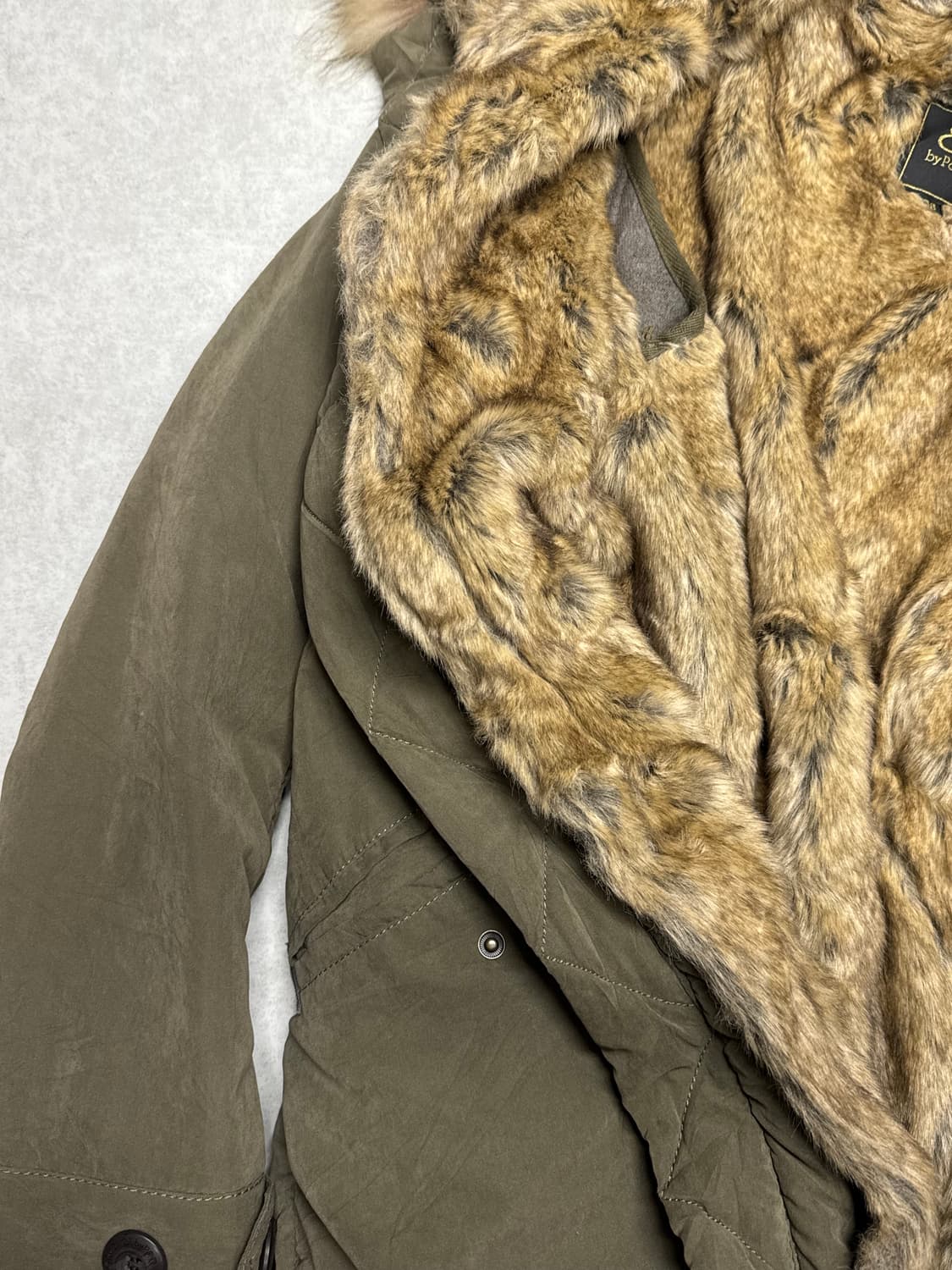 브라운 퍼 야상  상품이미지2