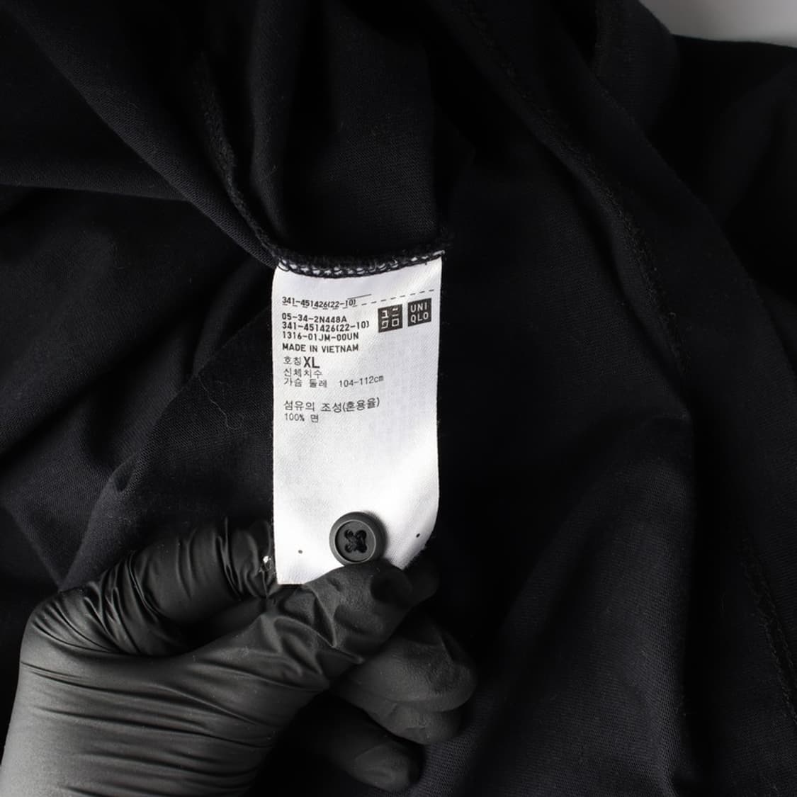 띠어리 x 유니클로 콜라보 블랙 폴로 셔츠 XL 상품이미지6