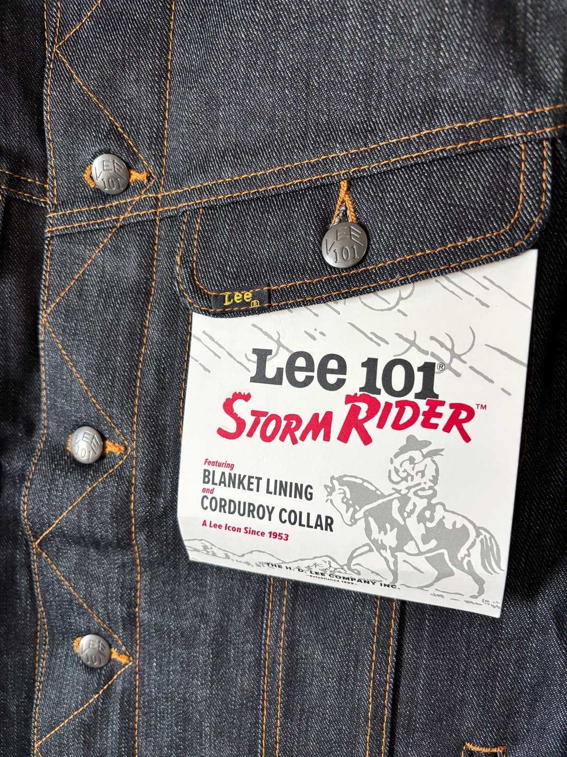 [새제품] lee101 스톰라이더 일본셀비지,일본메이드 m 상품이미지3