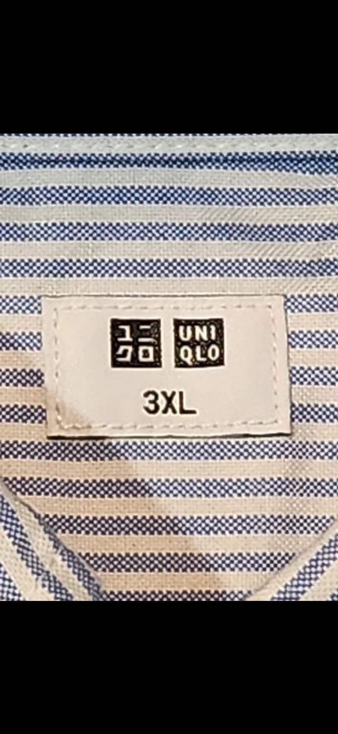 유니클로 스트라이프 셔츠 (3XL / 오버핏) 상품이미지2