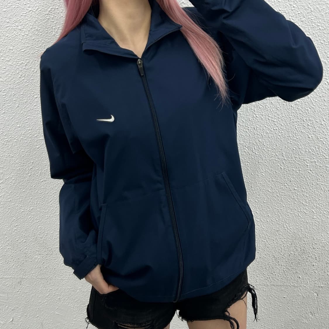 나이키 스우시 네이비 바람막이 M 상품이미지1