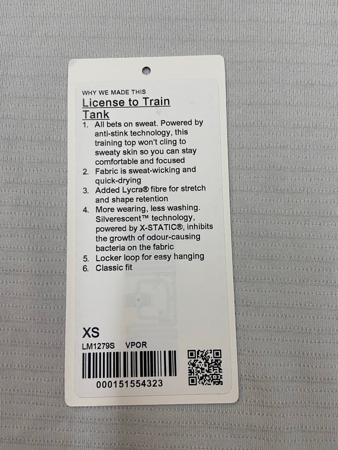 룰루레몬 라이선스투트레인 탱크 XS 상품이미지5