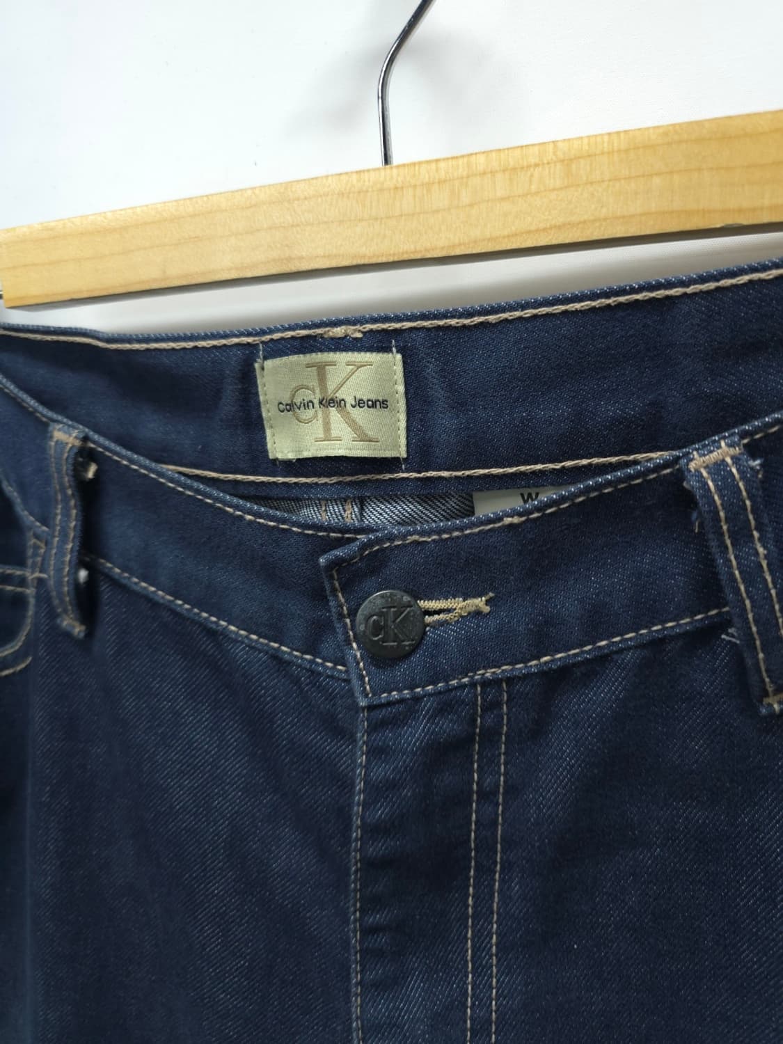 CK 캘빈클라인 빈티지 다크인디고 스트레이트 데님 팬츠 (34사이즈) 상품이미지4