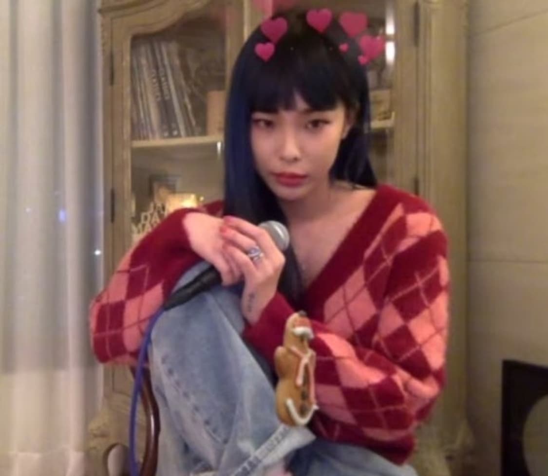 보카바카 아가일 니트 핑크 상품이미지3