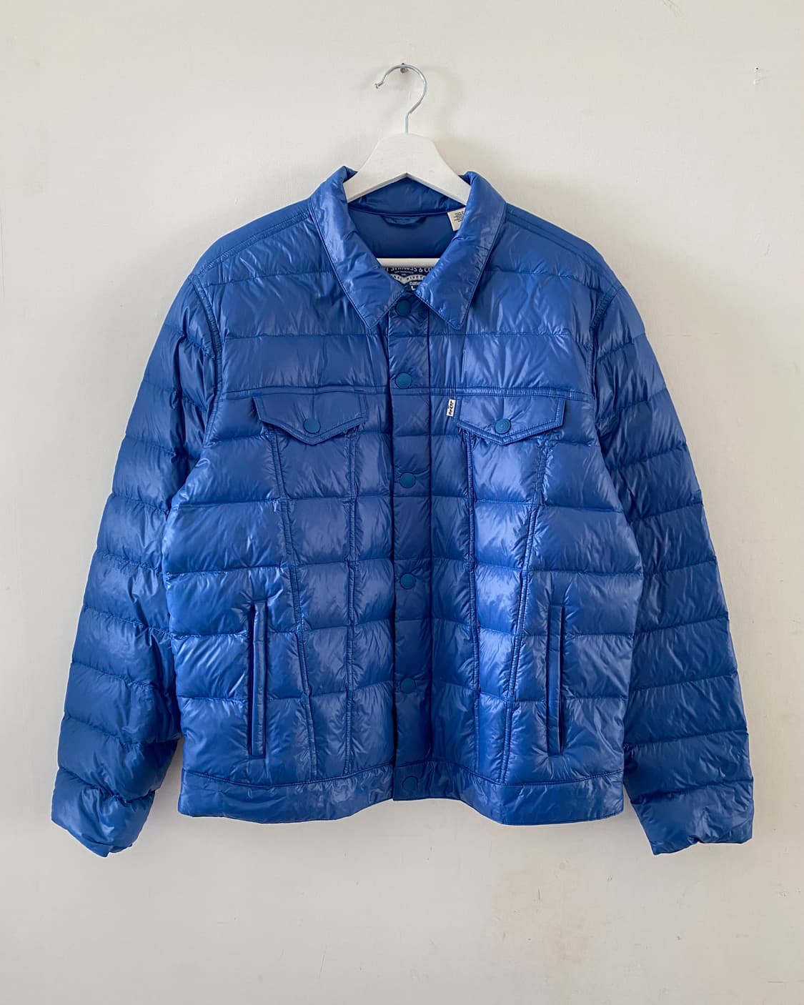 리바이스 블루 경량 패딩 자켓 상품이미지1