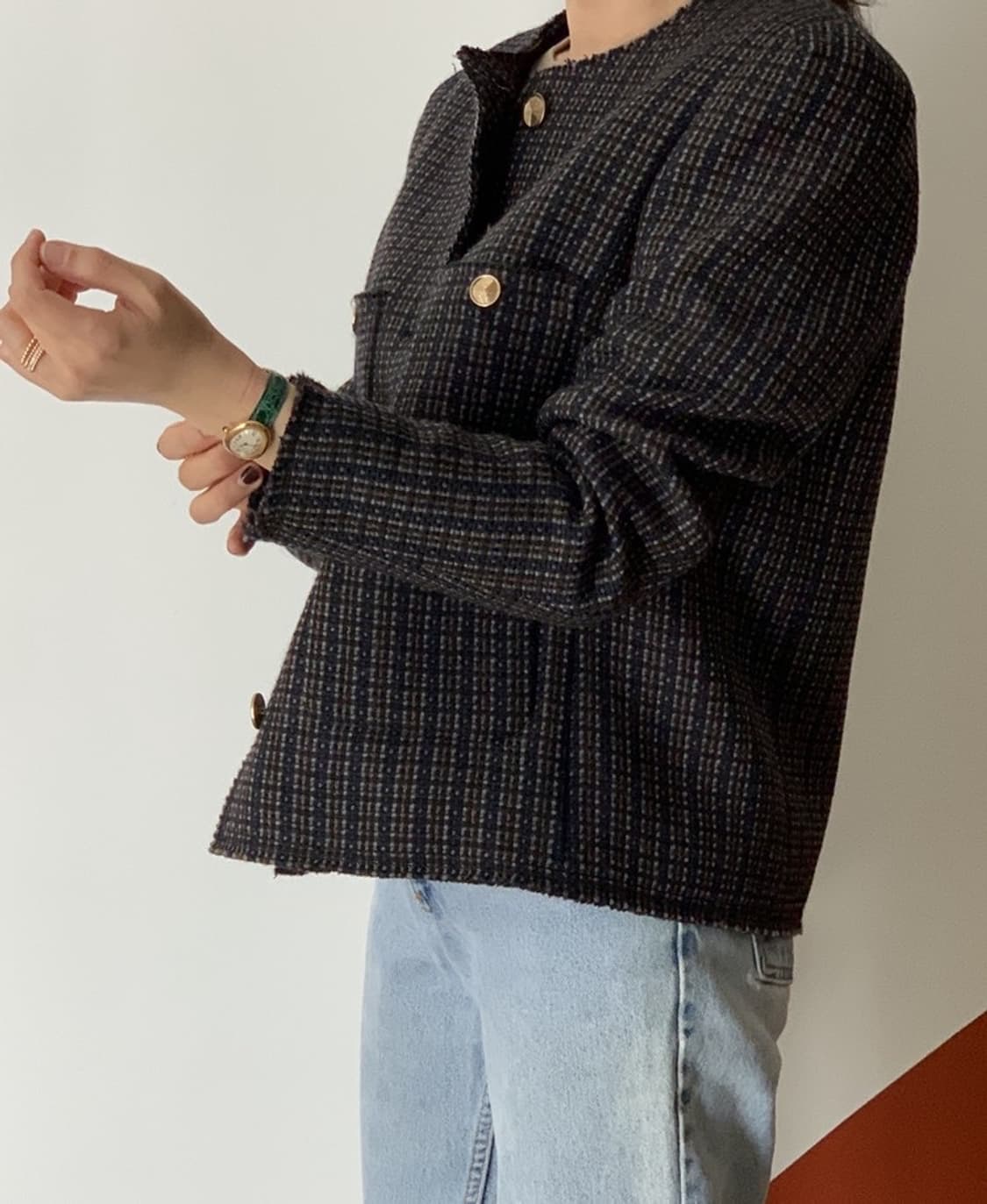 쎄모먼 매지컬 트위드 자켓  상품이미지3