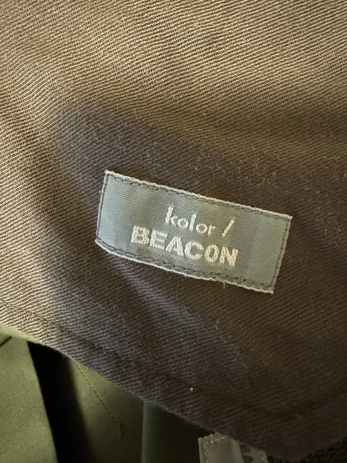 Kolor beacon 컬러비콘 카키 팬츠 미친 가격에 판매합니다! 상품이미지7