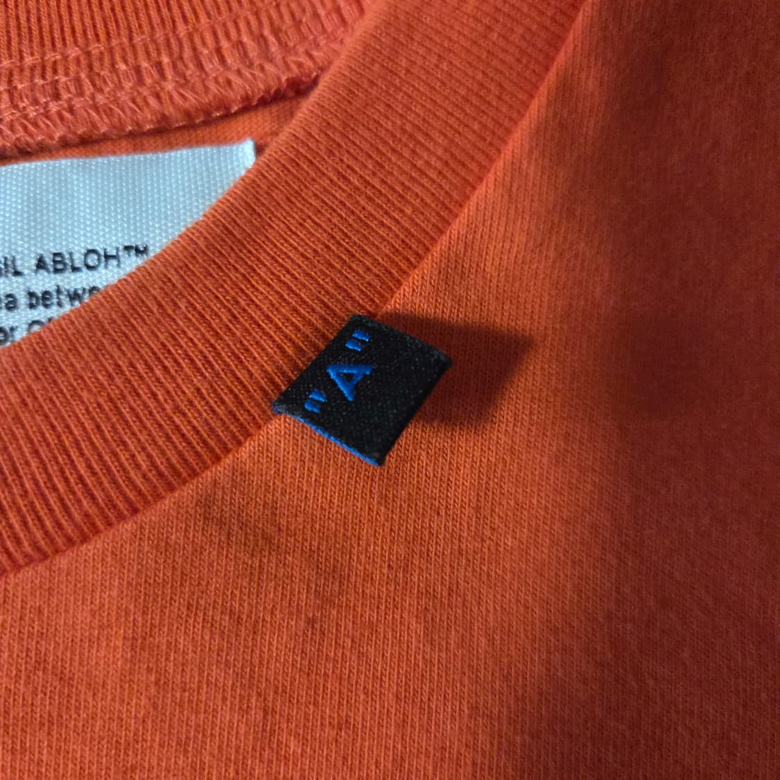 오프화이트 앱스트랙 애로우 오버 반팔 티셔츠 xs 오렌지 상품이미지5