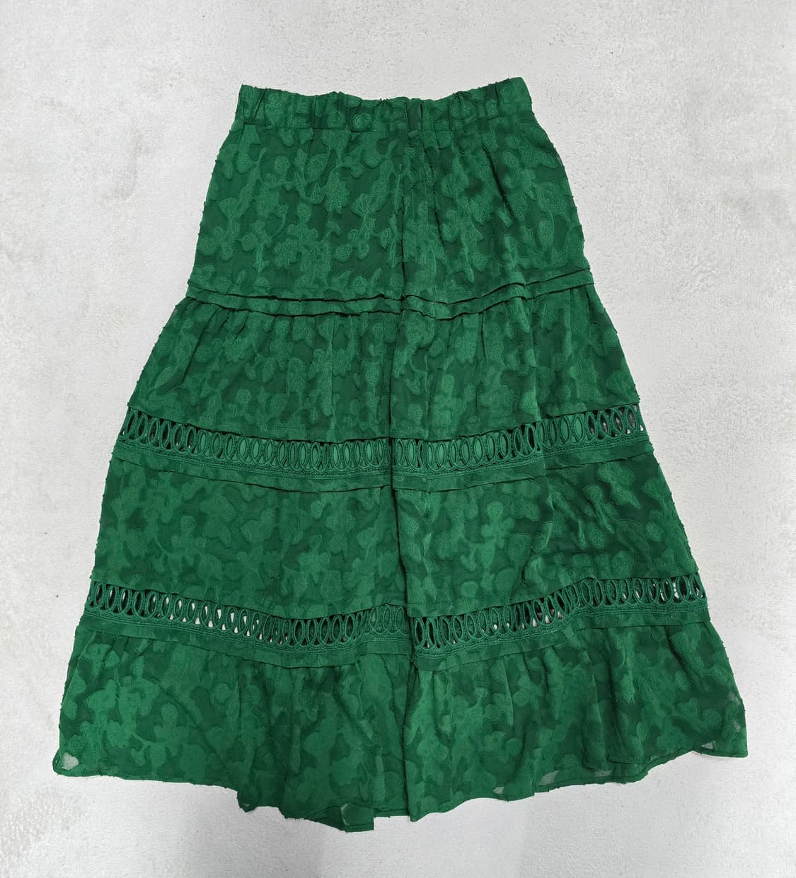 Anna sui 안나수이 네이비 자카드 롱 스커트 상품이미지1