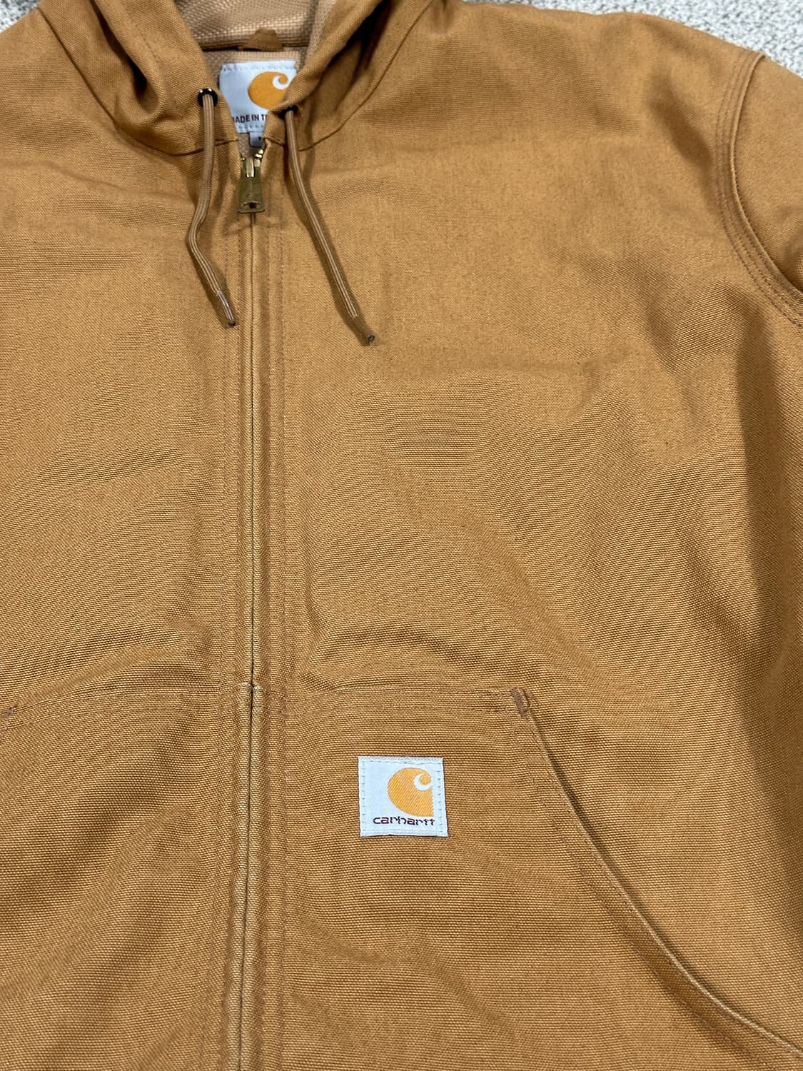 칼하트 액티브자켓 j131 M made in usa 브라운 상품이미지3